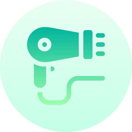 Hair dryer Basic Gradient Circular icon