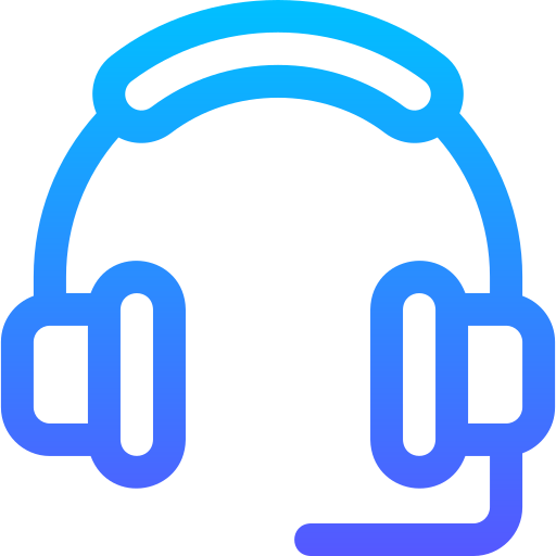 headphone Basic Gradient Lineal color icon