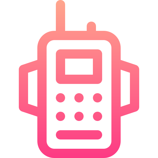 Walkie talkie Basic Gradient Lineal color icon