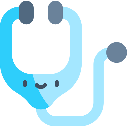 Stethoscope Kawaii Flat icon