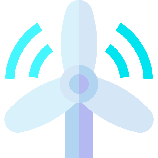 풍력 에너지 Basic Straight Flat icon