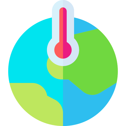 climate change Basic Straight Flat Icône