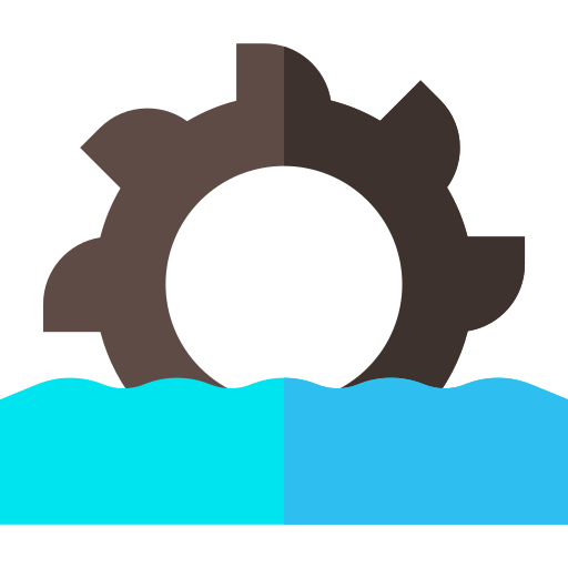 energia dell'acqua Basic Straight Flat icona
