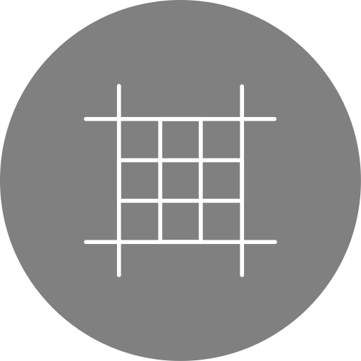 układ kwadratowy Generic Flat ikona