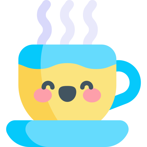 Tea cup Kawaii Flat icon