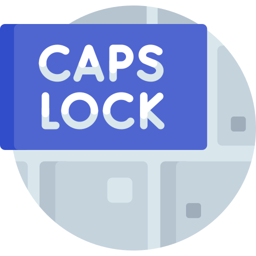 caps lock Detailed Flat Circular Flat icoon