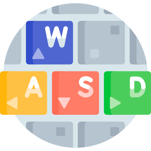 wasd Detailed Flat Circular Flat icon