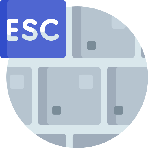 esc Detailed Flat Circular Flat icoon