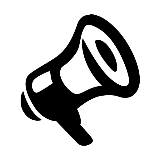 Megaphone Generic Hand Drawn Black icon