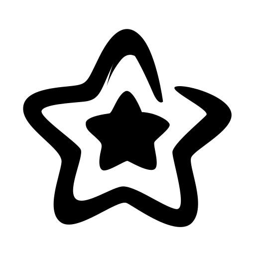 Star Generic Hand Drawn Black icon