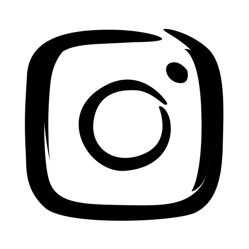 instagram Generic Hand Drawn Black icoon