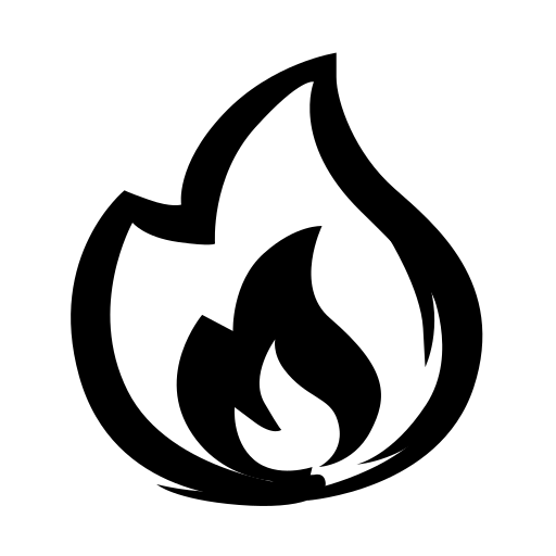Пожар Generic Hand Drawn Black иконка