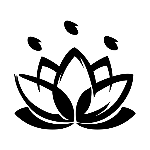 lotus Generic Hand Drawn Black Icône