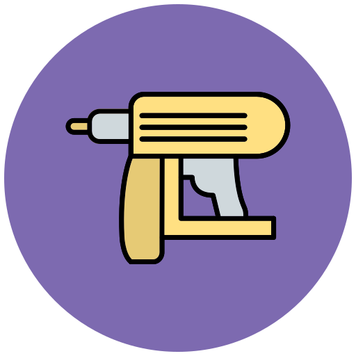 Строительный пистолет Generic Outline Color иконка