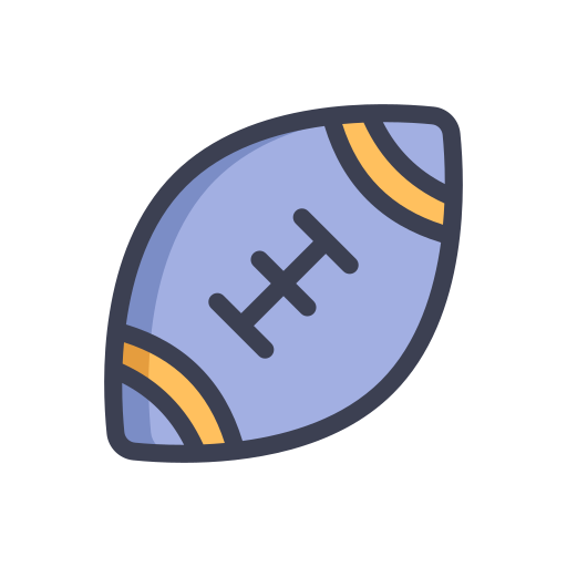 american football Generic Outline Color icon