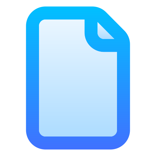 ファイル Generic Flat Gradient icon