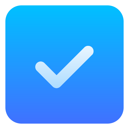 チェック Generic Flat Gradient icon