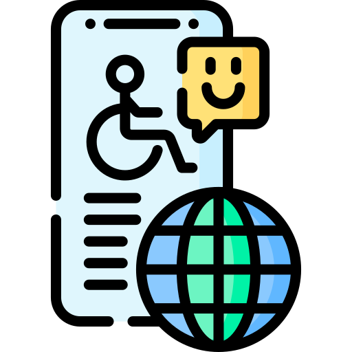 discapacidad Special Lineal color icono