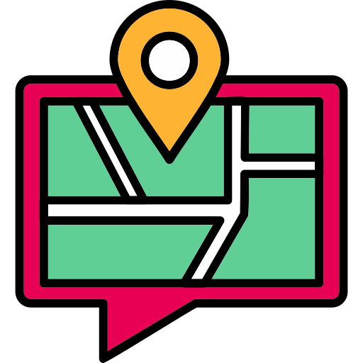 地図の位置 Generic Outline Color icon