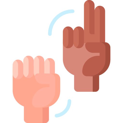 linguaggio dei segni Special Flat icona