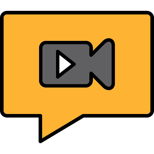 Video chat Generic Outline Color icon