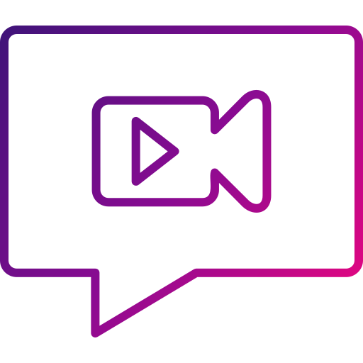 video-chat Generic Gradient icon