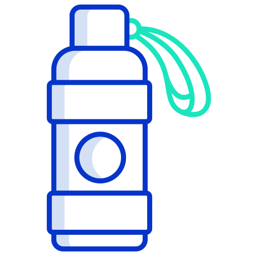 bottiglia d'acqua Generic color outline icona