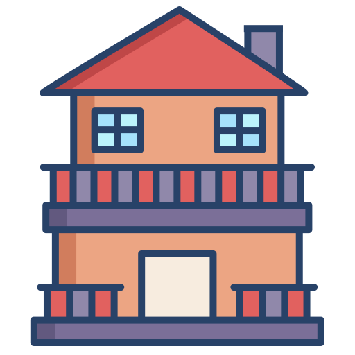 chalet Generic color outline icon