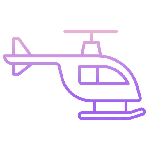 helikopter Generic gradient outline icoon