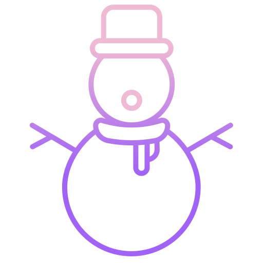Снеговик Generic gradient outline иконка