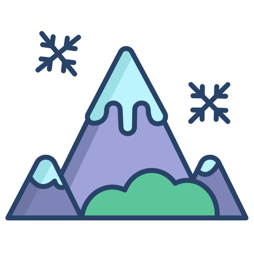 montagnes Generic color outline Icône