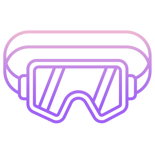 occhiali da sci Generic gradient outline icona