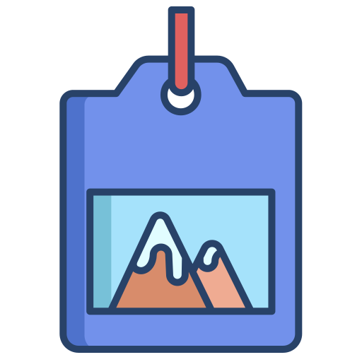 스키 패스 Generic color outline icon