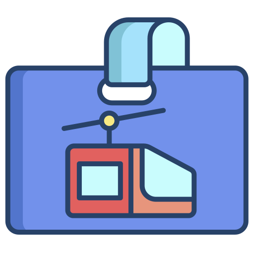 スキーパス Generic color outline icon