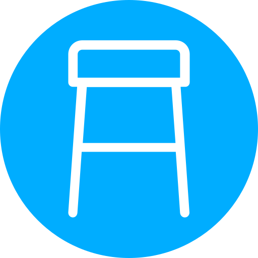 スツール Generic Blue icon