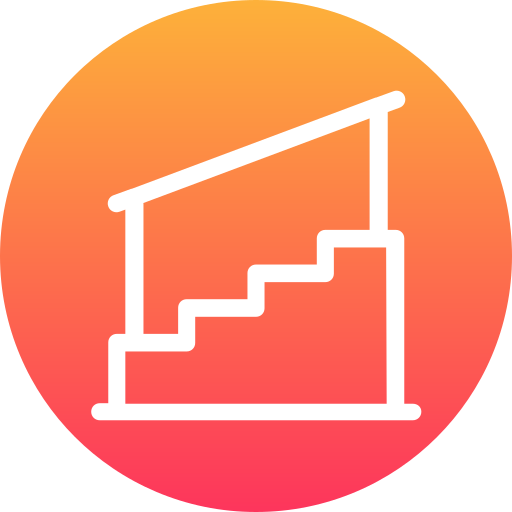 Stairs Generic Flat Gradient icon