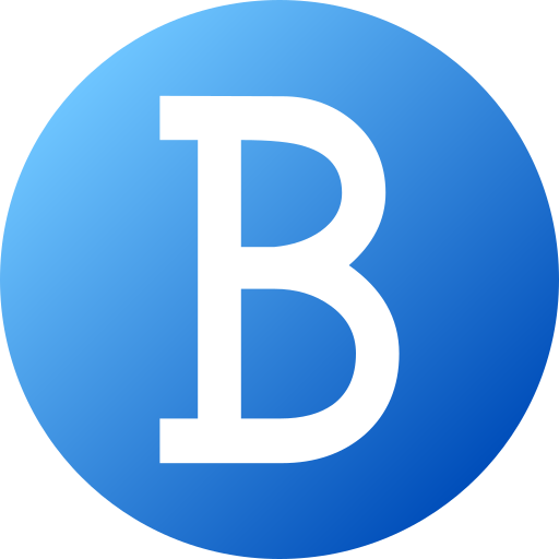 문자 b Generic Flat Gradient icon