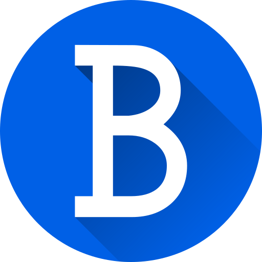lettera b Generic Flat Gradient icona