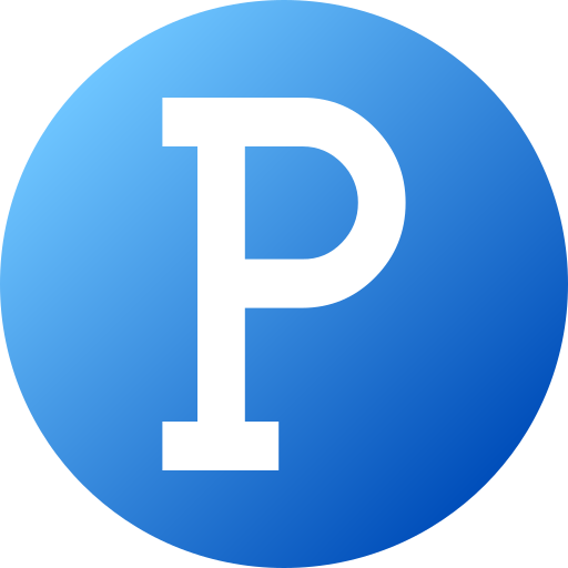 letra p Generic Flat Gradient icono