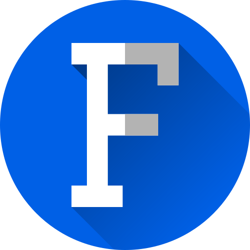 lettera f Generic Flat Gradient icona