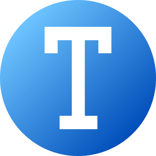 Letter T  Generic Flat Gradient icon