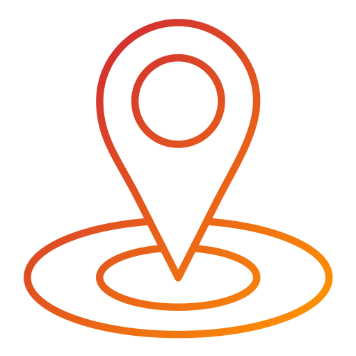 marcador de ubicación Generic Gradient icono