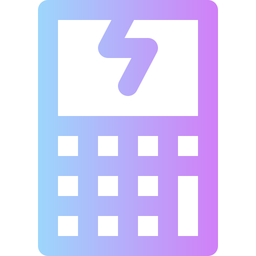 kalkulator Super Basic Rounded Gradient ikona