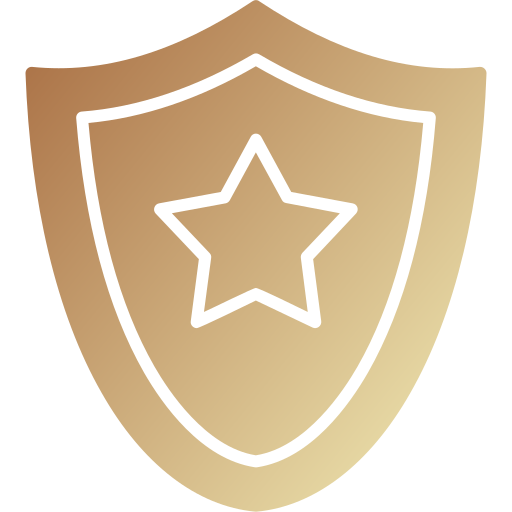badge de sheriff Generic Flat Gradient Icône