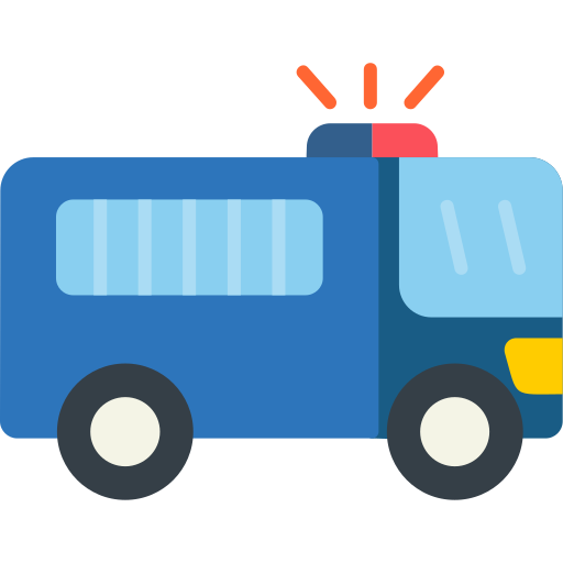 autobús de la prisión Generic Flat icono