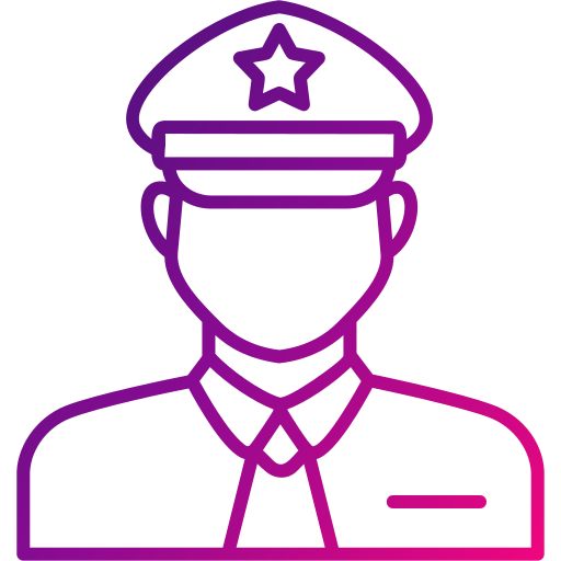 politieagent Generic Gradient icoon