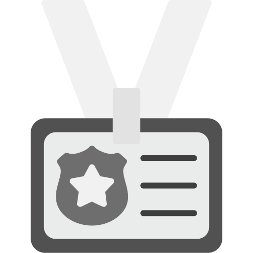 Police card Generic Grey icon