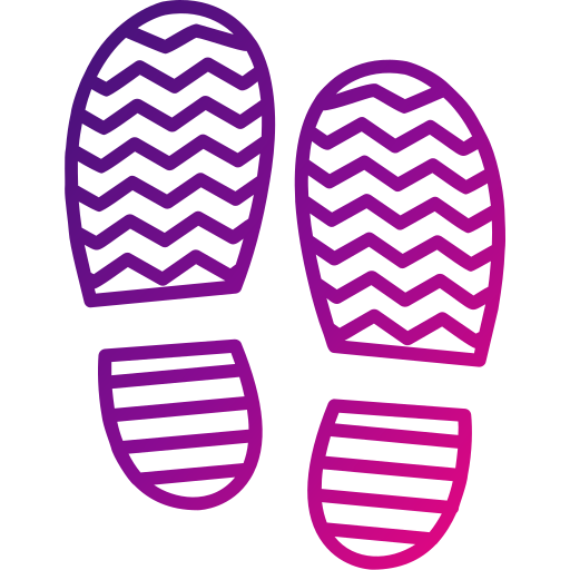 Shoe Print Generic Gradient icon