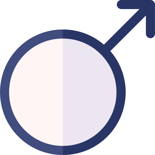 männlich Basic Rounded Flat icon