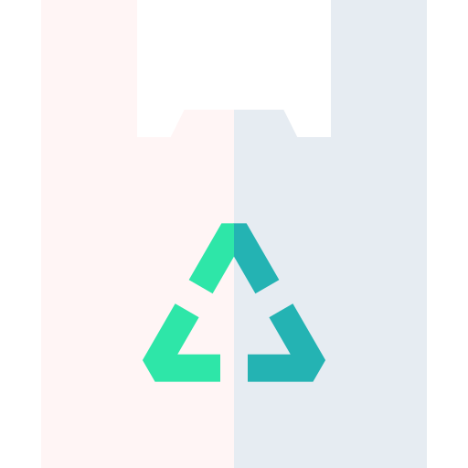 bolsa de plastico Basic Straight Flat icono